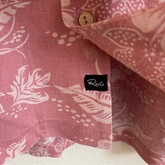 Rails Button Down Short Sleeve Floral Shirt - Picture 4 of 5
